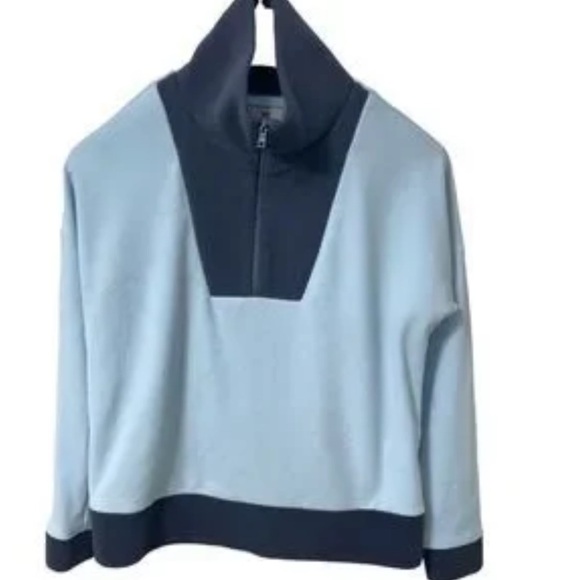 Dudley Stephens size XS blue pitnum quarter zip pull over in great conditon - Picture 3 of 6